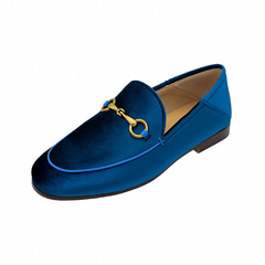 Women's Leather&Velvet Penny Loafers