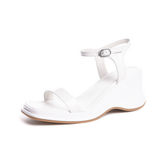 square toe wedge sandals