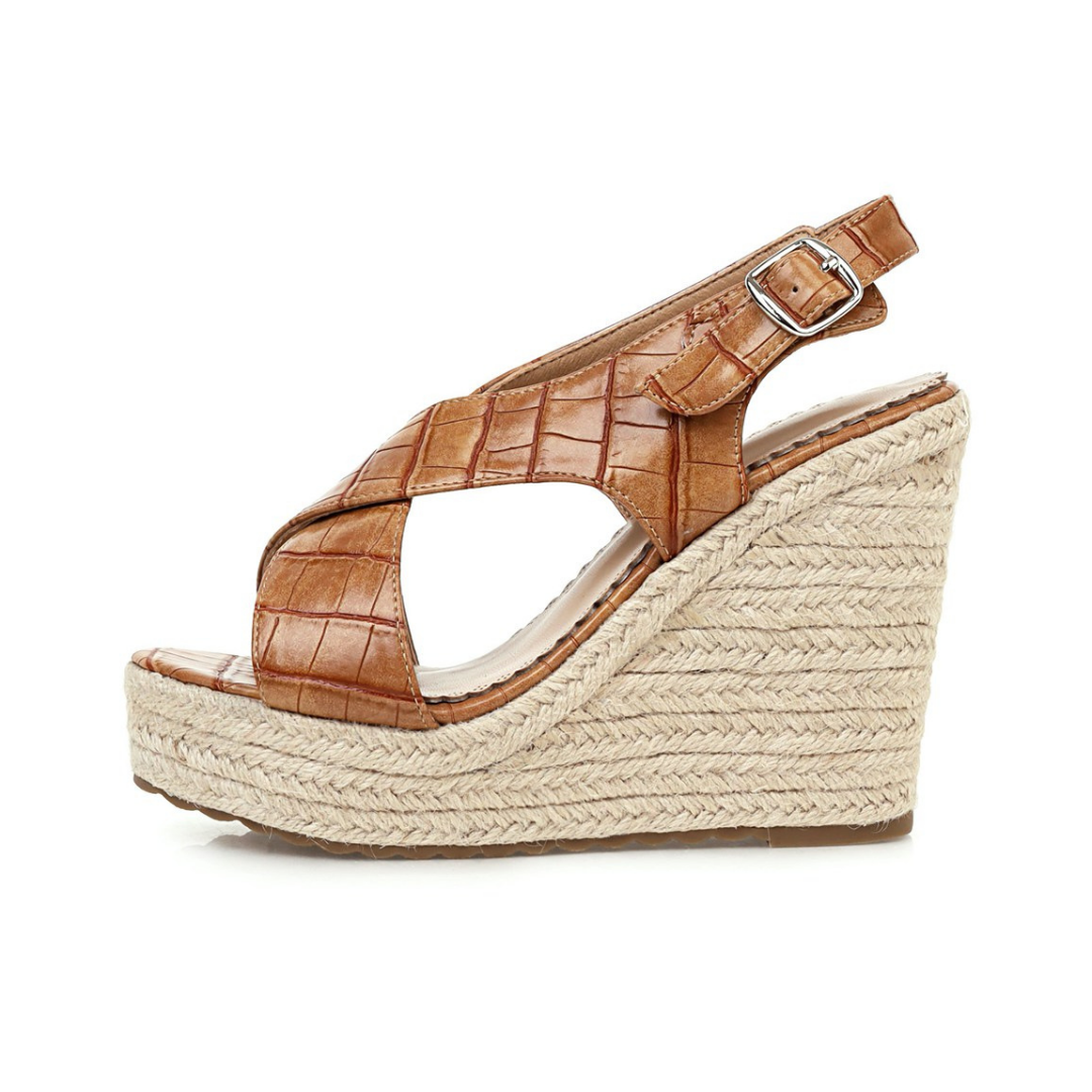 Women's Stone Grain Espadrille Wedges