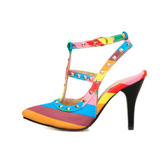 Women's Rockstud Rainbow Pumps