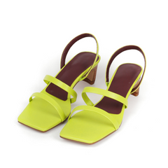 square toe heel sandals