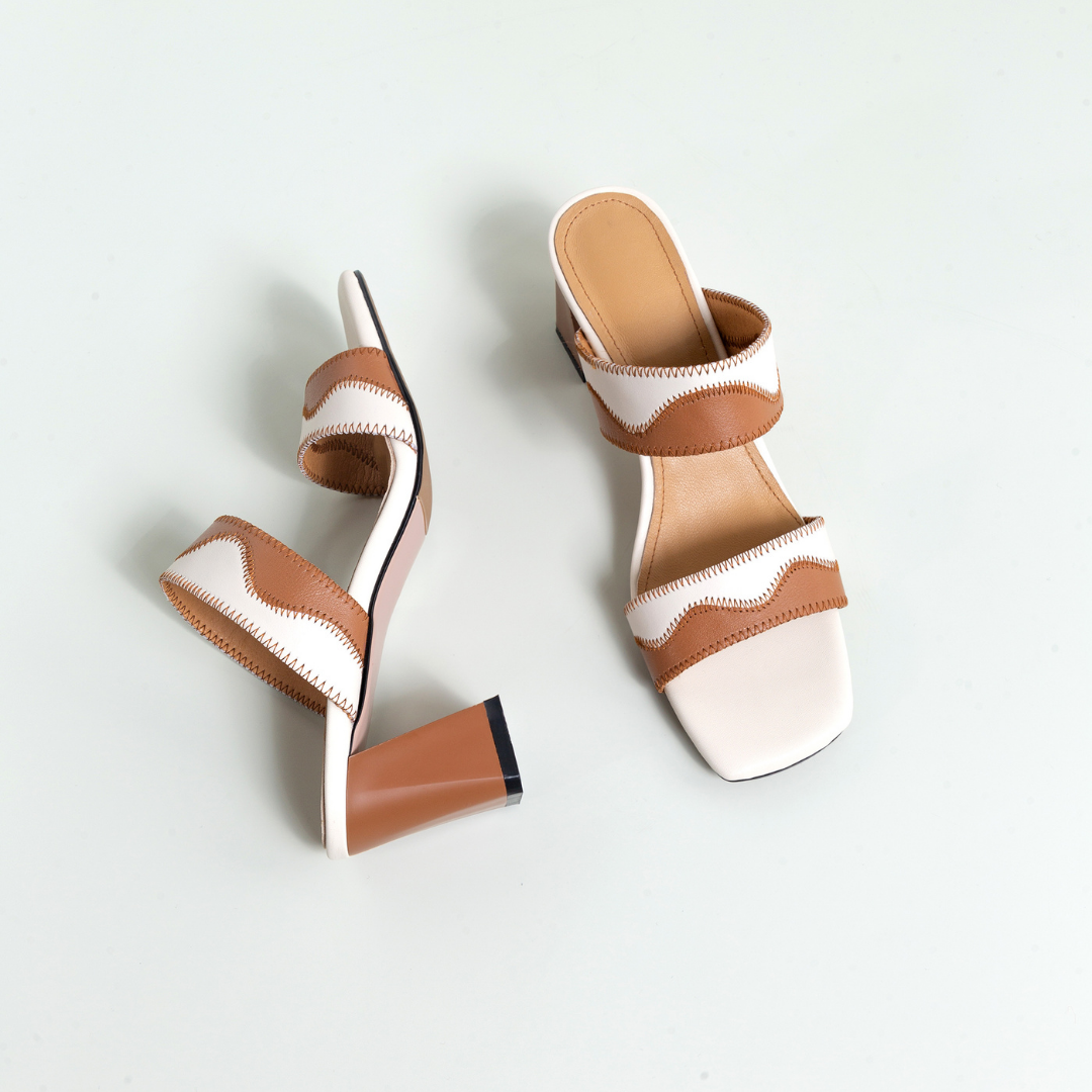 heel square toe sandals