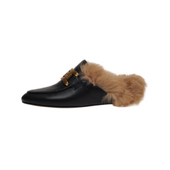 Women's Rabbit Fur Mules&Slippers