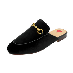 Women’s Leather&Velvet Mules