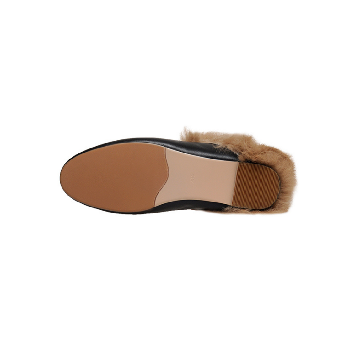 Women's Rabbit Fur Mules&Slippers