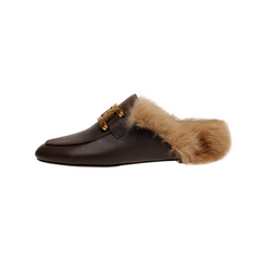 Women's Rabbit Fur Mules&Slippers