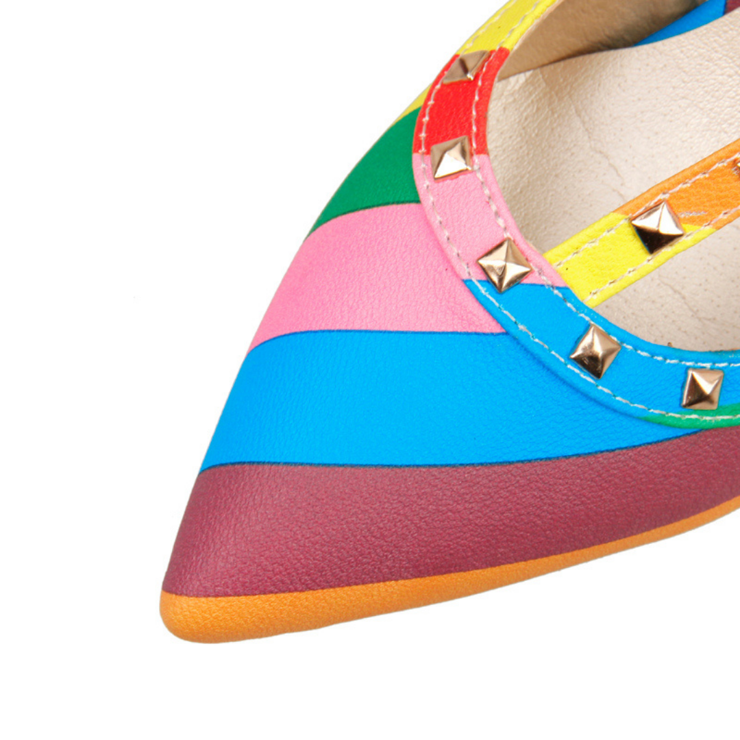 Women's Rockstud Rainbow Pumps