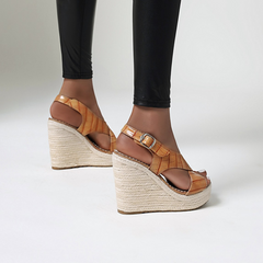 Women's Stone Grain Espadrille Wedges