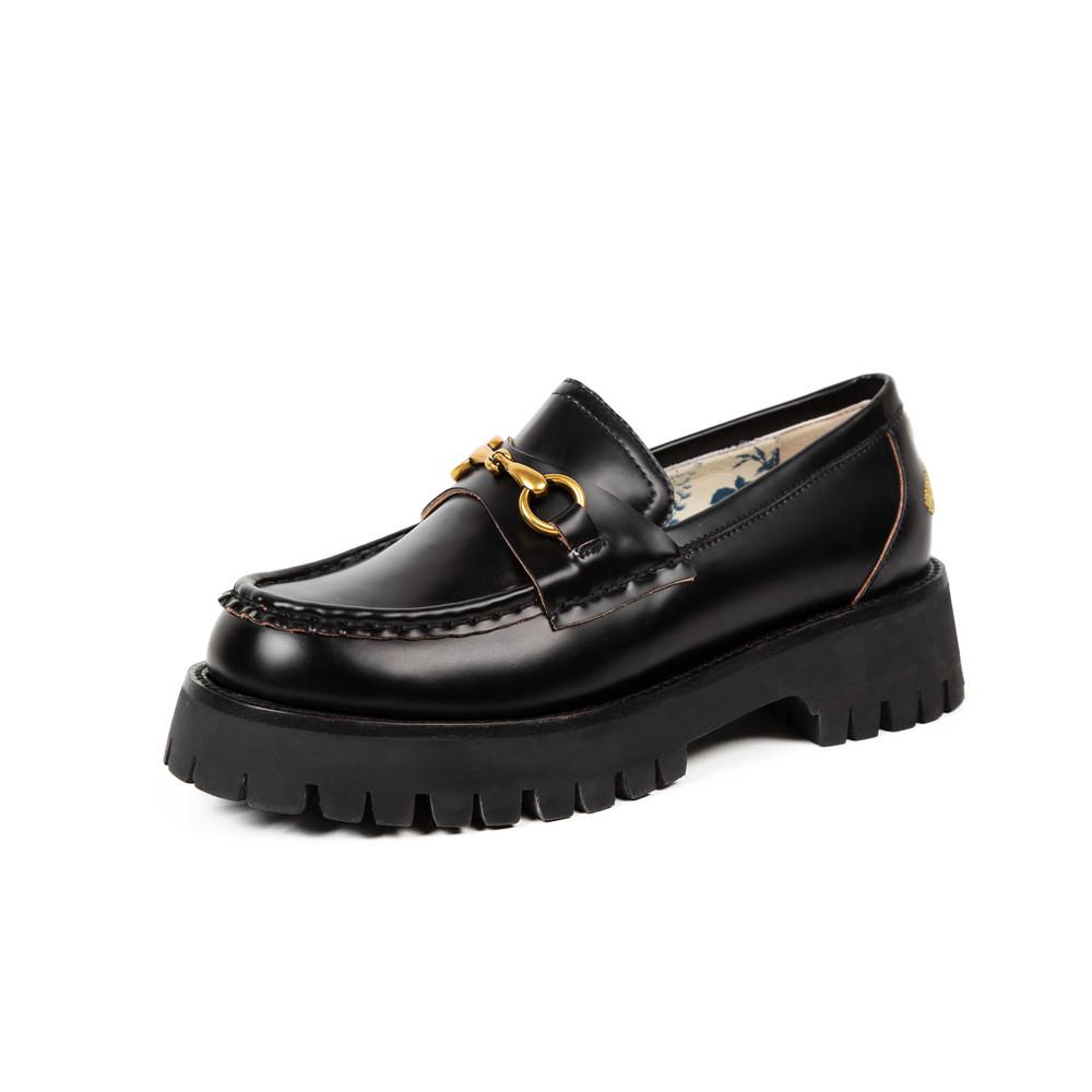 women platform loafers