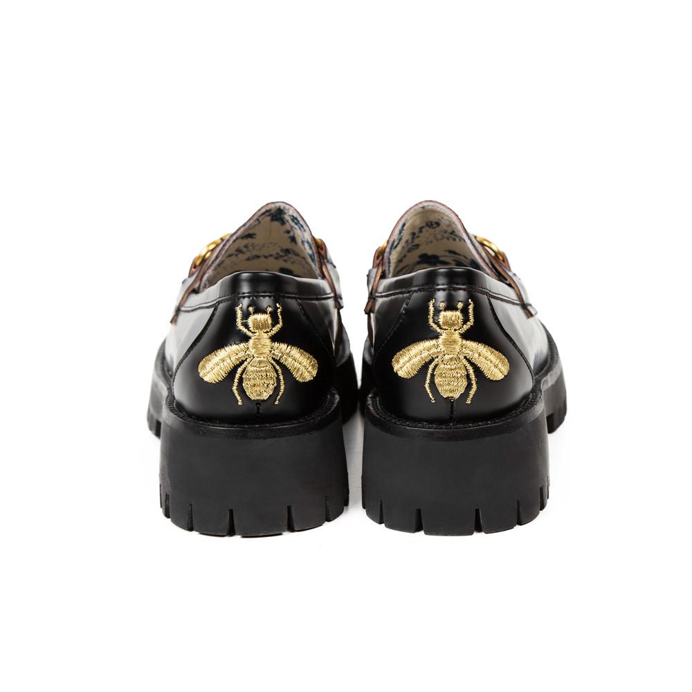 women platform loafers