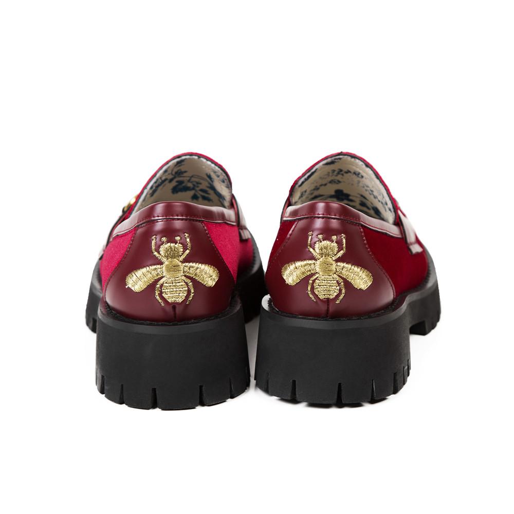 women platform loafers