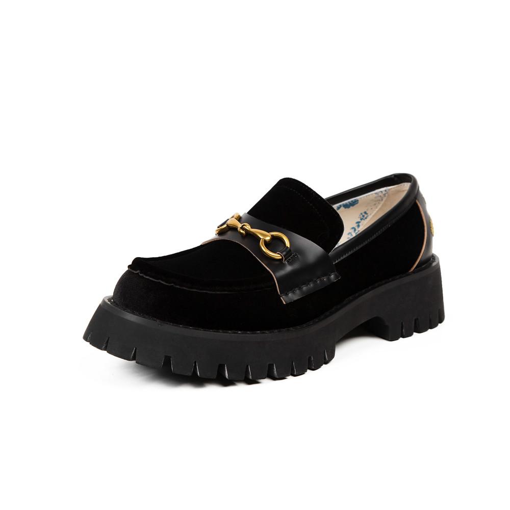 women platform loafers