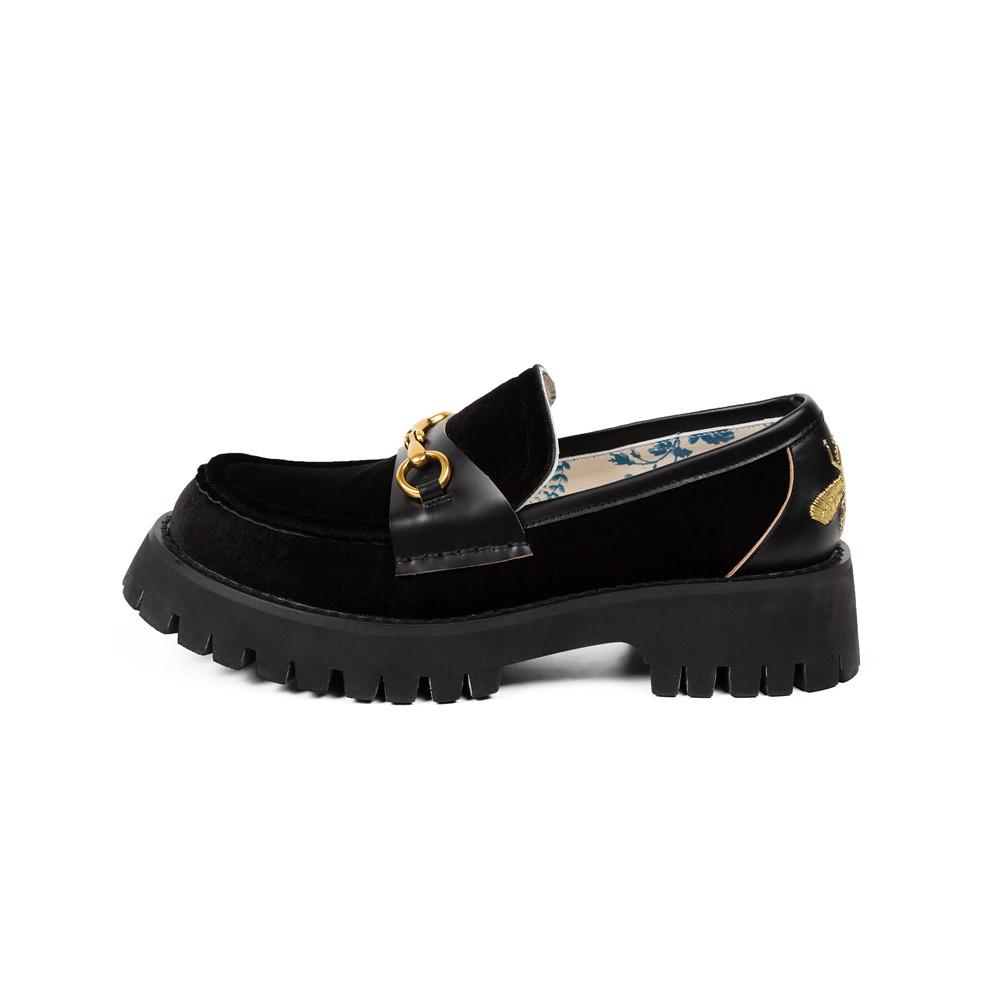 women platform loafers