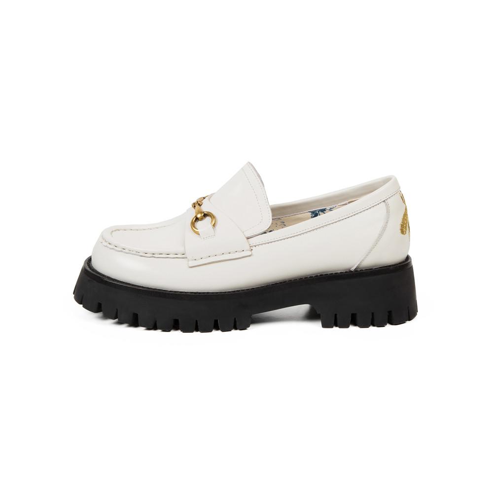 women platform loafers