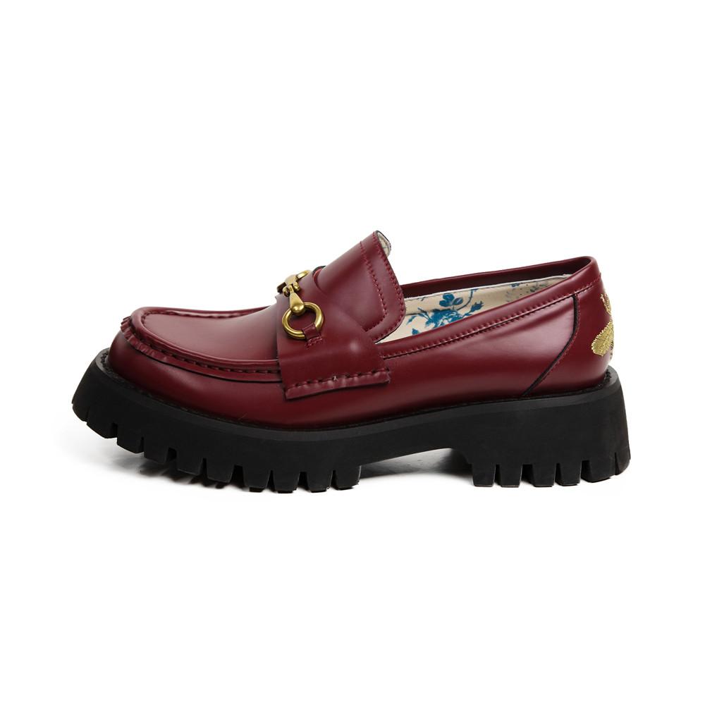 women platform loafers