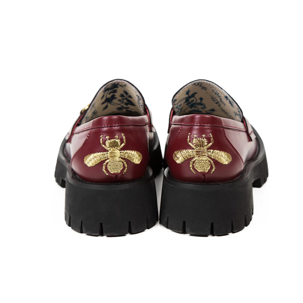 women platform loafers