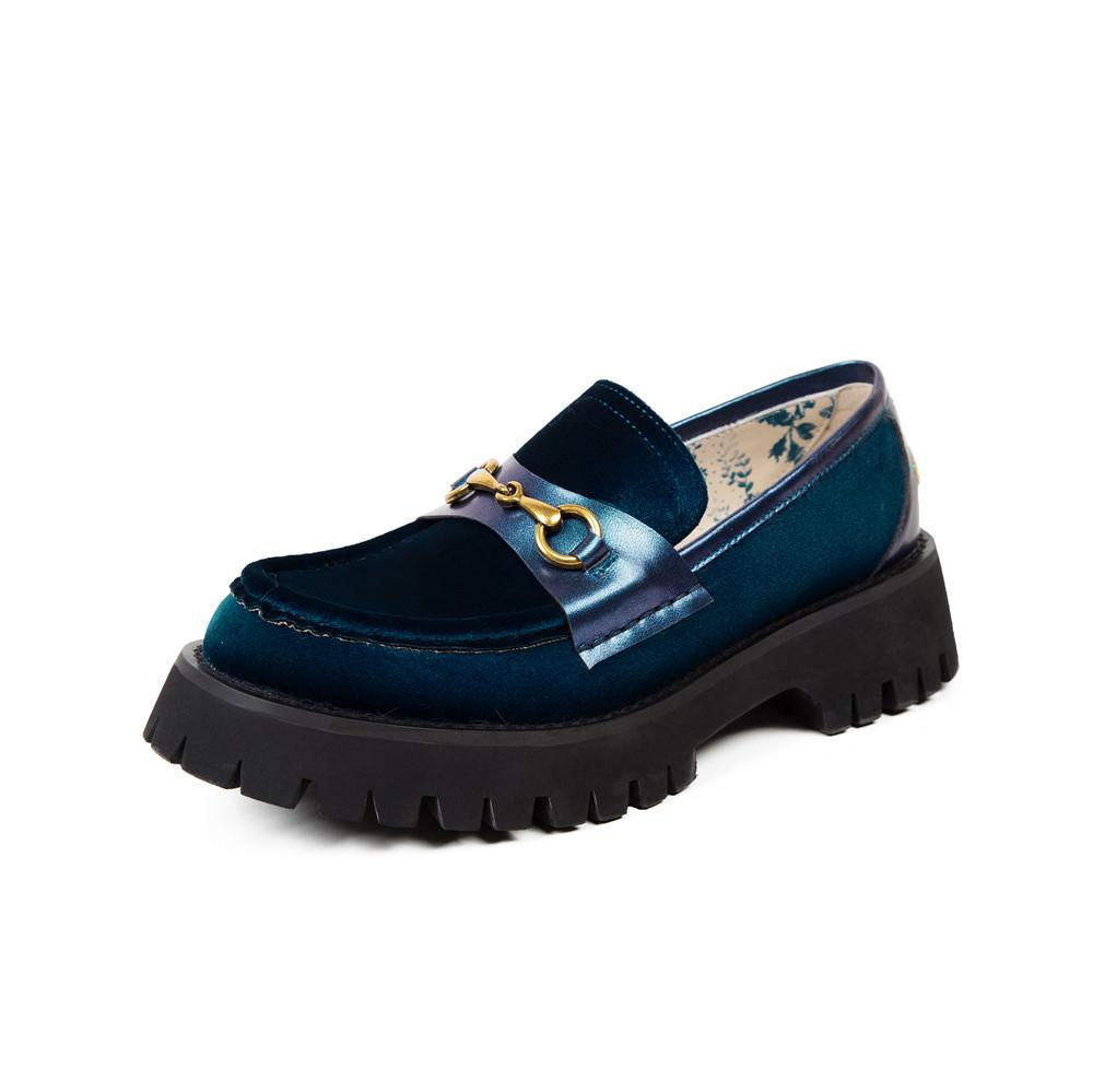 women platform loafers