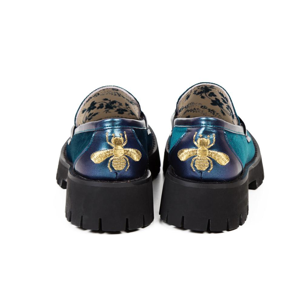 women platform loafers